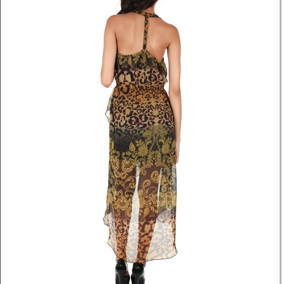 Leopard high low dress - M - Picture 2 of 3