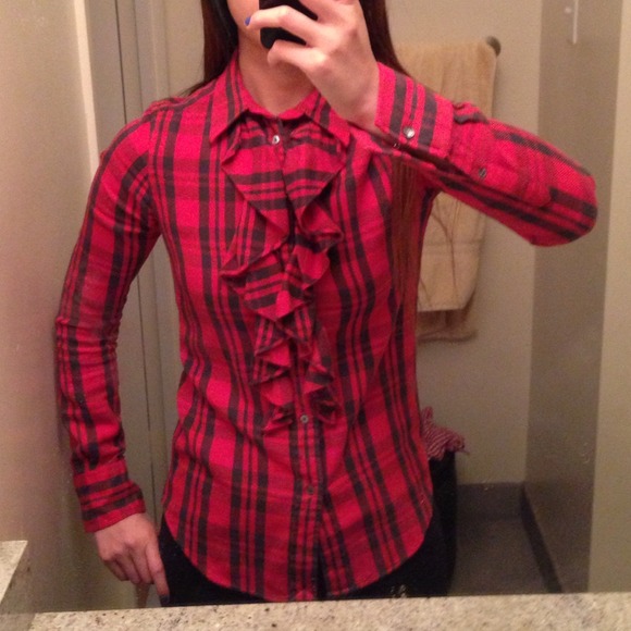 Plaid long sleeve shirt