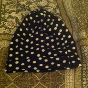 Black and White Polka Dot Beenie