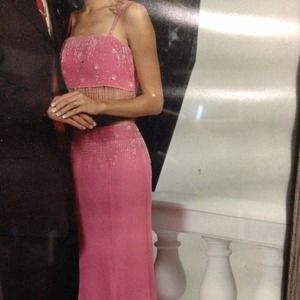 2 piece evening gown.