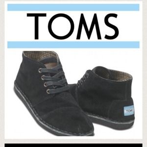 Black canvas TOMS Botas