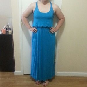 Teal maxi dress
