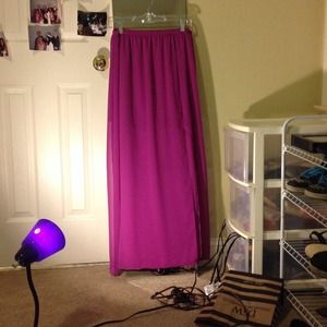 Long Magenta Skirt
