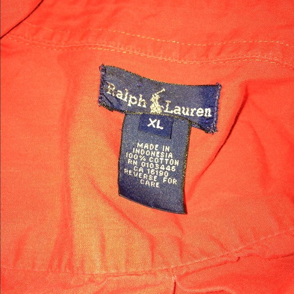 Red Polo Ralph Lauren button up - Picture 2 of 2