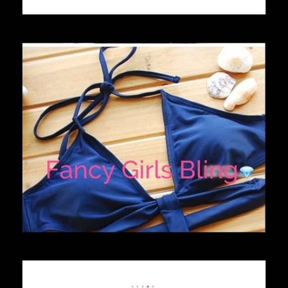 💥FLASH SALE💥 DARK blue strappy swimsuit Monokini - Picture 3 of 4