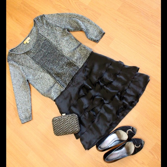 Black crop sweater by Princess Vera Wang