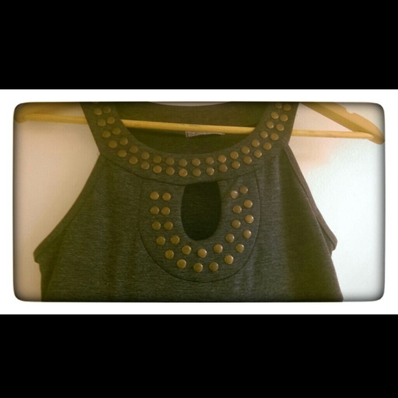 Brass studded dress