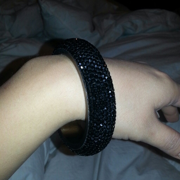 Swarovski black crystal bracelet