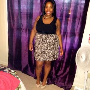 Simple dress, with patterns.