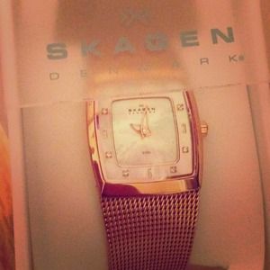 Gold Skagen Watch & lotions bundle :)