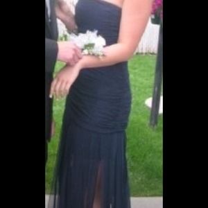 Navy Blue BCBG gown