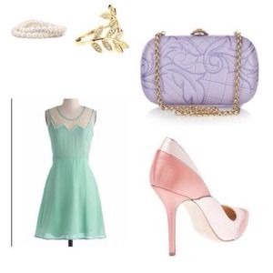 Turquoise Modcloth dress
