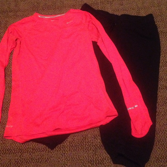 Nike outfit.