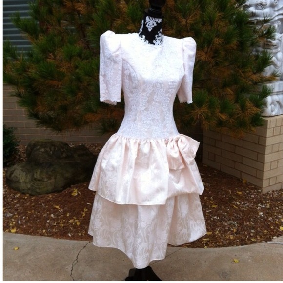 Vintage McClintock Pink Lace Layered Beauty - Picture 1 of 4