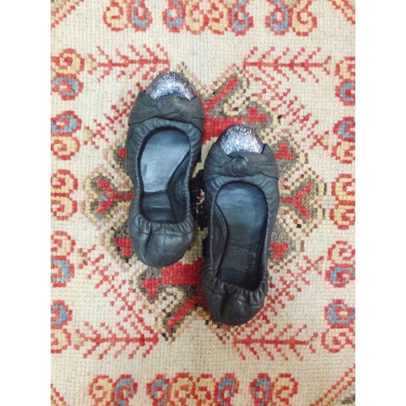 Tory Burch Katie glitter ballet flats