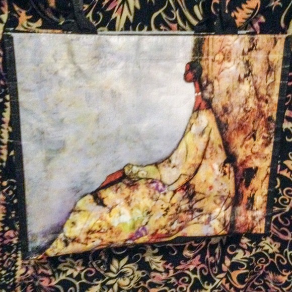"Peace" Artistic Print Tote Bag