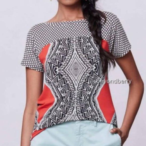 SOLD IN BUNDLE! ANTHRO tribal tee -NWOT! Host Pick - Picture 4 of 4