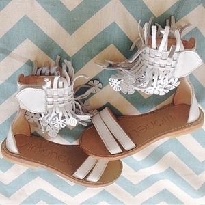 Simonetta leather tassel sandals