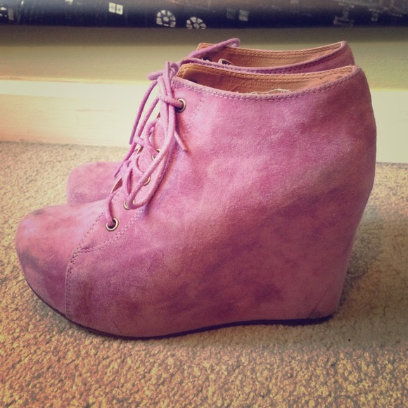 Jeffrey Campbell Velvet Wedges