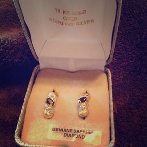 Sapphire/Diamond earrings