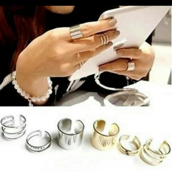 Mid finger gold rings