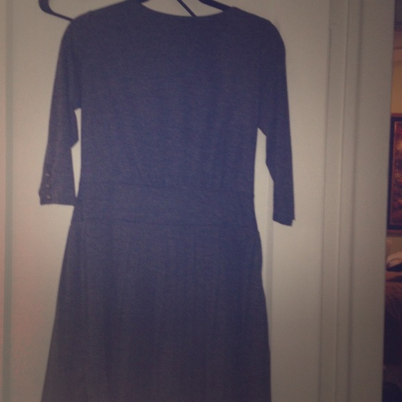Loft pleated 3/4 sleeve dress