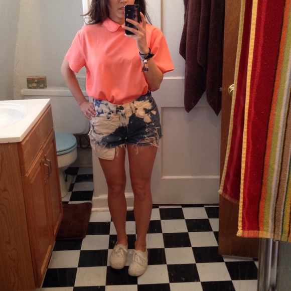 💖SALE💖American apparel collared short sleeve top - Picture 2 of 4