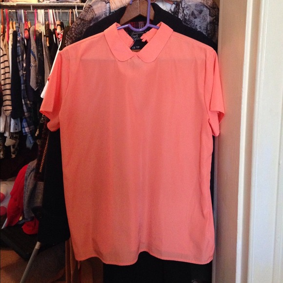 💖SALE💖American apparel collared short sleeve top - Picture 3 of 4