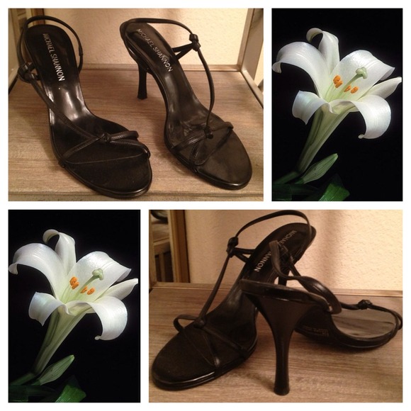 Black strappy sandals
