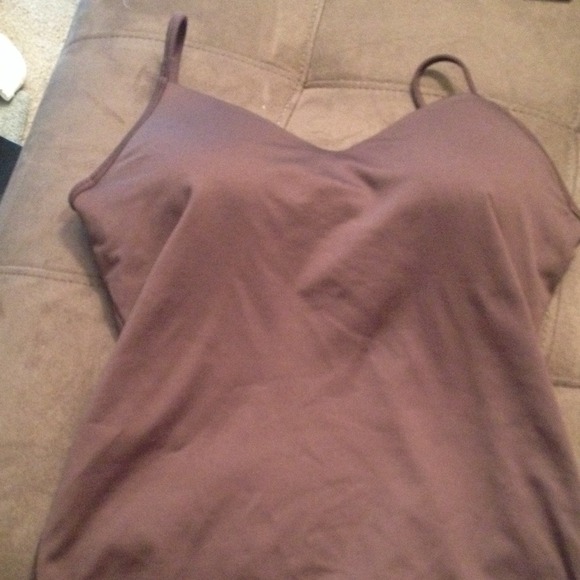 SOLD Brown Wired Bra Top/ Undershirt - Picture 2 of 3