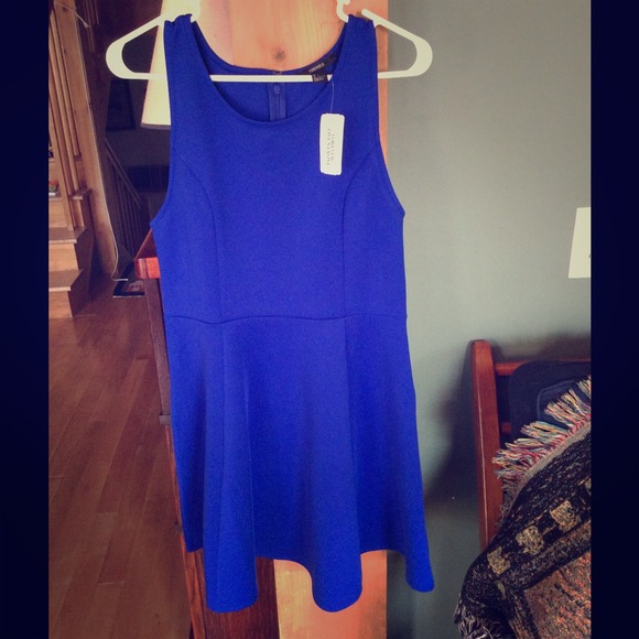 Royal Blue Skater Style Dress