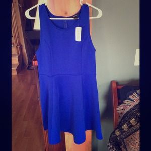 Royal Blue Skater Style Dress
