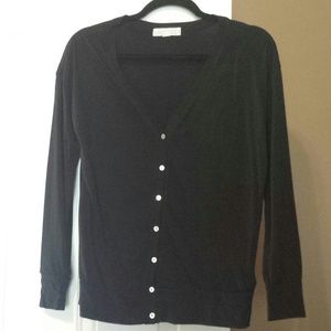 Black tee shirt cardigan