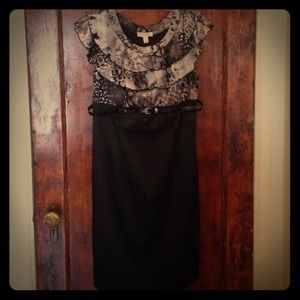 Black and grey dress