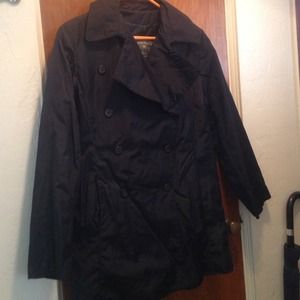 black Express trench coat