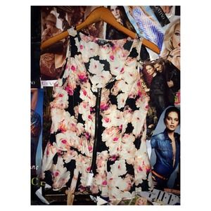 Floral peplum shirt