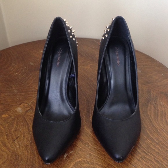Edgy Zigi Soho Black Stiletto heels - 4 inch heel! - Picture 3 of 4