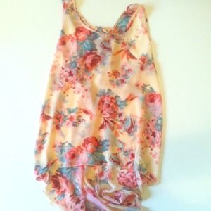 Pink, flowy high-to-low tank