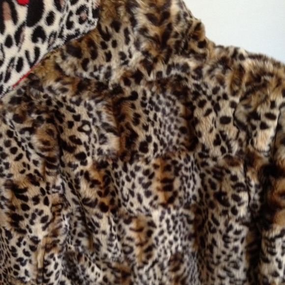 Leopard fur jacket