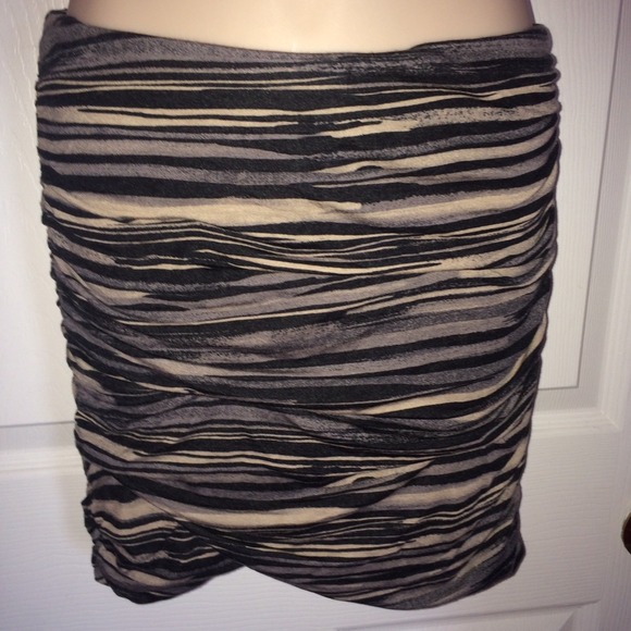 Free People™ Body-con Mauve Black Beige Skirt S - Picture 2 of 4