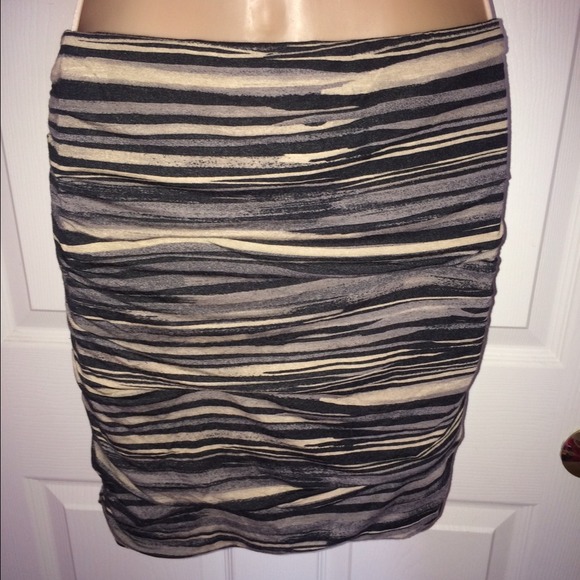 Free People™ Body-con Mauve Black Beige Skirt S - Picture 3 of 4