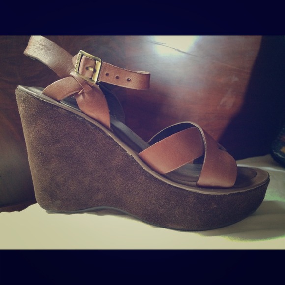 Kork-ease Bette Vacchetta platform in Brown