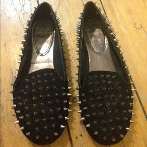 spiked loafers