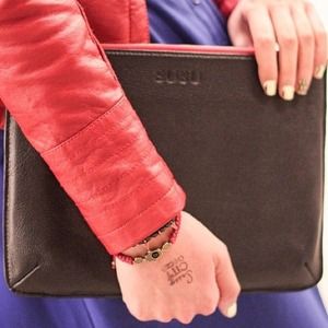 SUSU handbags leather iPad clutch