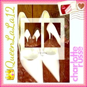 White Charlotte Russe Pumps