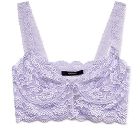 💜sold 💜🌸Lavender lace Bralette - Picture 2 of 2