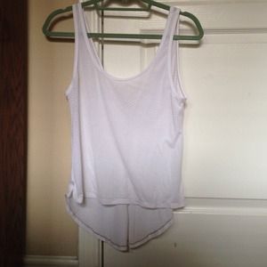 White lululemon BURN IT OUT yoga tank size 4