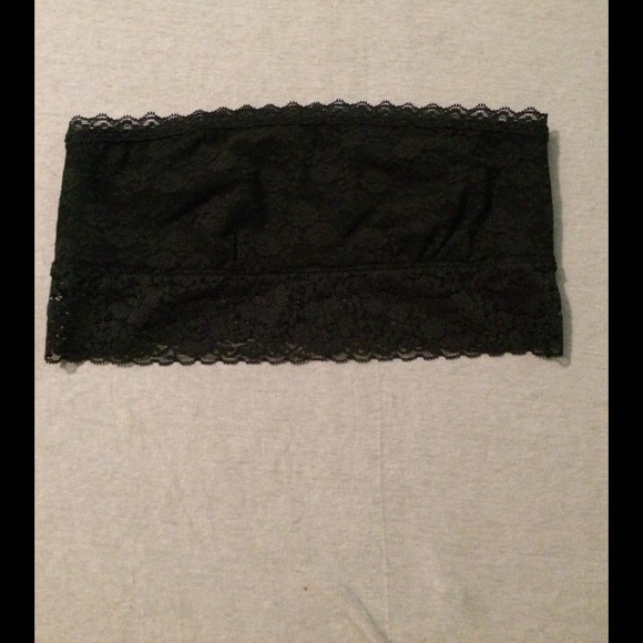 New Victoria's Secret Black Lace Bandeau Bralette