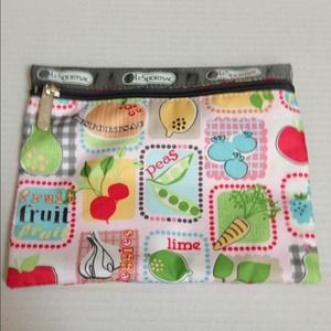 LeSportsac fruits and veggies pouch or makeup bag