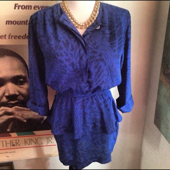 Funky Vintage Peplum Dress